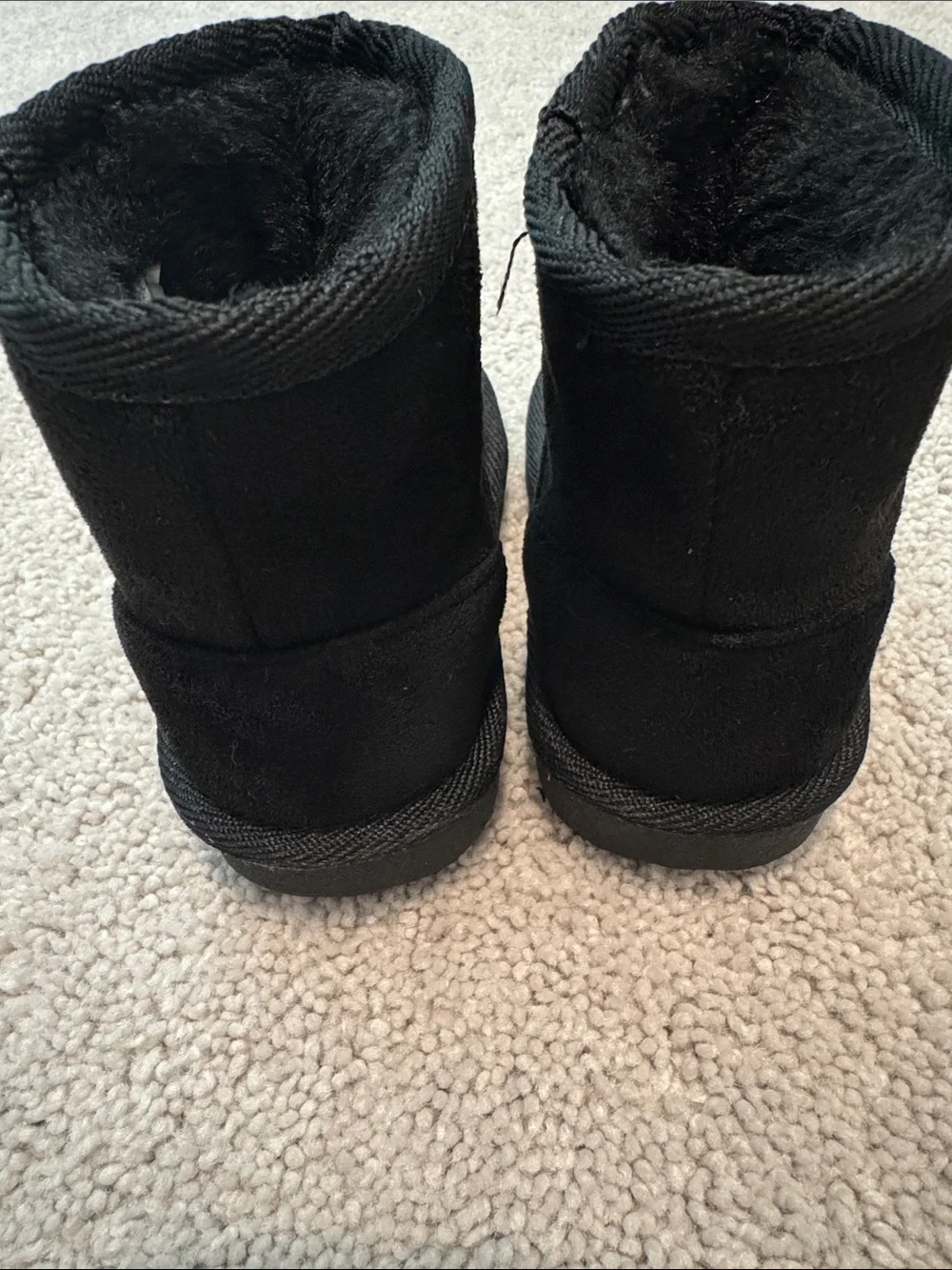 The Children's Place Black Plush-Lined Kids Boots